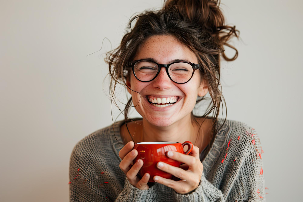 Colombiana amante del café